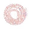 AB Color Plated Transparent Glass Beads Strands GLAA-G127-01-02D-3