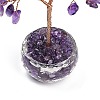 Natural Amethyst Chips Tree of Life Decorations DJEW-B013-01D-3