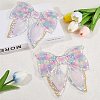 Polyester & Resin Thread Sew On Patches PATC-WH20007-08-4