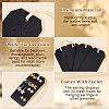 Portable PU Leather Earring Display Cards EDIS-WH0016-062-4
