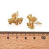 Bowknot Brass Micro Pave Cubic Zirconia Stud Earrings EJEW-B148-07A-G-5