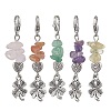 Alloy Clover Pendant Decorations HJEW-JM02951-2