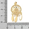Brass Micro Pave Clear Cubic Zirconia Pendants KK-C263-26B-G-3