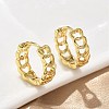 Heart Brass Hoop Earrings EJEW-F359-10G-01-1