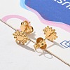 304 Stainless Steel Stud Earrings for Women STAS-Z117-17G-02-5