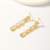 Fashionable Classic Star Tassel Brass Stud Earrings ST4287-2