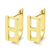 Brass Letter Stud Earrings for Women EJEW-A038-01H-G-1