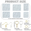 DIY Hexagon & Rhombus & Triangle & Oval Pendant Silicone Molds for DIY Earring Making DIY-YW0009-86-2