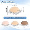 AHADERMAKER 6 Pairs 3 Colors Silicone Replacement Eyelids For Mannequin Head Eyelids MRMJ-GA0001-20-2