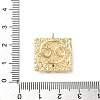 Brass Micro Pave Cubic Zirconia Enamel Pendants KK-L250-08G-05-3