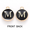 Golden Plated Alloy Charms ENAM-SZ0001-25B-M-3