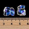 Spray Painted Glass Beads GLAA-Z007-04A-3