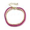 Brass Beaded Double Strand Bracelets BJEW-U040-02G-01-4