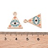 Rack Plating Alloy Enamel Pendants LS-PALLOY-S190-02KCG-3