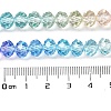 Transparent Painted Glass Beads Strands X1-DGLA-A034-T6mm-A14-4