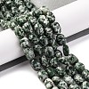 Natural Green Spot Jasper Beads Strands G-G146-A26-01-2