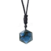 Natural Labradorite Star Pendants PW-WG15EE0-04-1