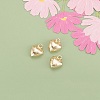 Three-Dimensional Heart Brass Pendants KK-V006-03G-02-1
