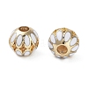 Golden Plated Alloy Enamel European Beads FIND-E046-03G-2