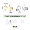 Unicraftale 32Pcs 2 Colors 304 Stainless Steel Earring Hooks STAS-UN0056-81-3