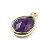 Natural Gemstone Faceted Pendants G-U019-05G-3
