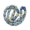 Full Plated Frosted Electroplate Glass Fish Beads Strands EGLA-M001-B01-2
