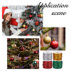 4 Rolls 4 Colors Metallic Elastic Round Cord for Christmas Gift Wrapping OCOR-WH0112-055-6