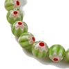 Handmade Millefiori Lampwork Beads Strands LAMP-G164-02D-3