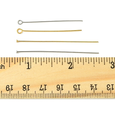 304 Stainless Steel Flat Head Pins & Eye Pins STAS-FS0001-58-1