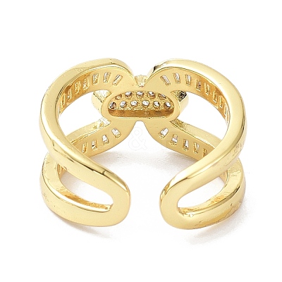 Real 18K Gold Plated Wide Band for Women ZIRC-C021-12G-1