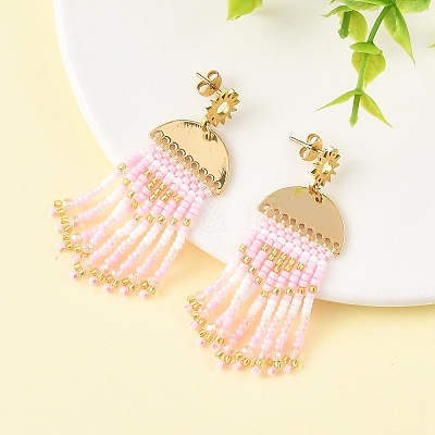 3 Pairs 3 Colors Brass Chandelier Earrings for Women EJEW-MZ00757-1