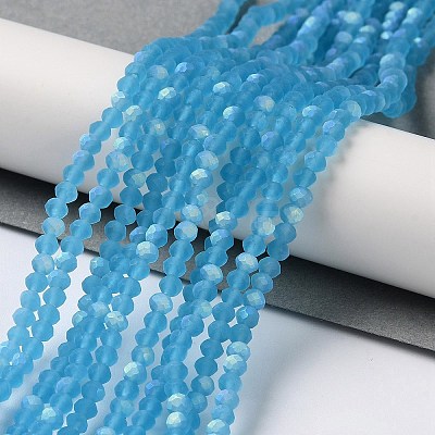 Imitation Jade Glass Beads Strands EGLA-YW0003-19A-07-1