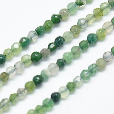 Natural Moss Agate Beads Strands G-J002-03H-1