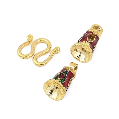 Alloy Enamel Peg Bails Pin Charms FIND-A049-09G-1