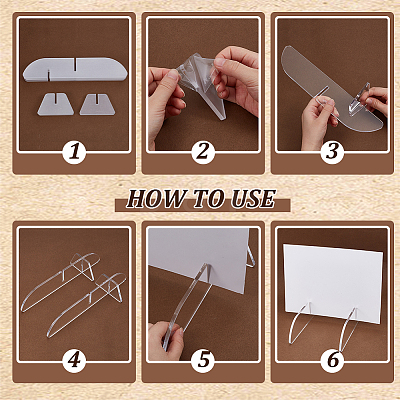 Acrylic Display Stands for Poster Board DIY-WH0750-161-1
