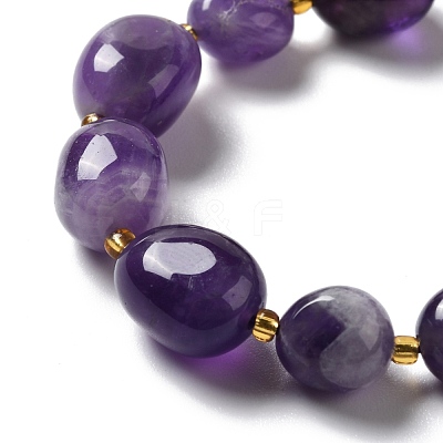 Natural Amethyst Beads Strands G-B028-B10-1