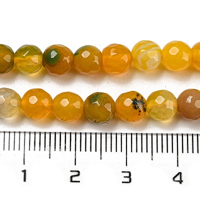 Natural Agate Beads Strands G-E469-02-6mm-1