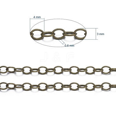 Brass Cable Chains CHC024Y-AB-1