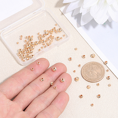 120Pcs 4 Styles Brass Beads KK-PH0015-29-1