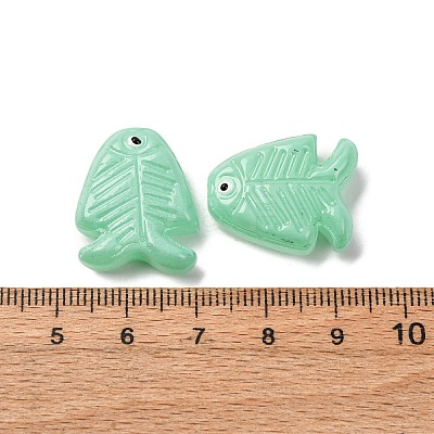 Transparent Glass Enamel Beads LAMP-U004-06-07-1