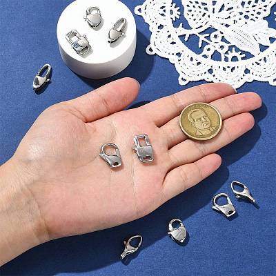 10Pcs 5 Styles 304 Stainless Steel Lobster Claw Clasps STAS-CJ0003-24-1