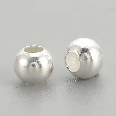 925 Sterling Silver Beads X-STER-S002-12-4mm-1