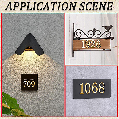10Pcs ABS Plastic Stickers DIY-SP0007-95B-1