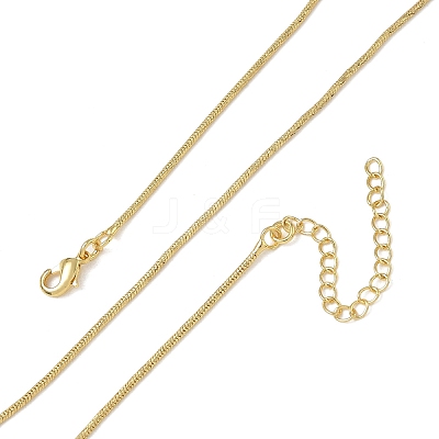 1MM Brass Round Snake Chain Necklaces for Women KK-CBA4FD4-06G-1