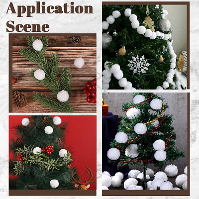 24Pcs Wool Soft Pompom Ball DIY-SC0031-31C-03-1