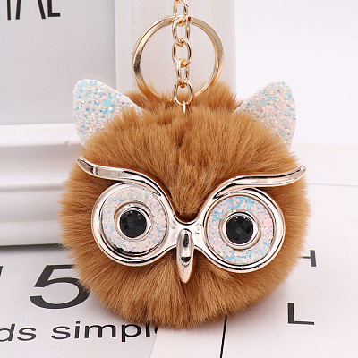 Pom Pom Ball Keychain KEYC-PW0002-033C-1