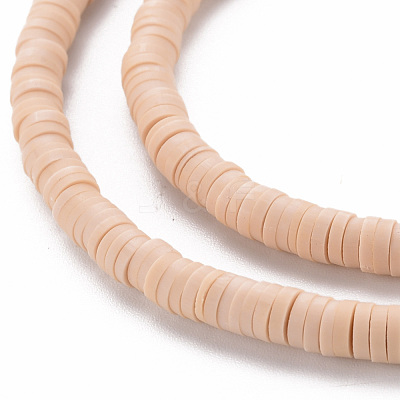 Handmade Polymer Clay Bead Strands X-CLAY-T002-4mm-66-1
