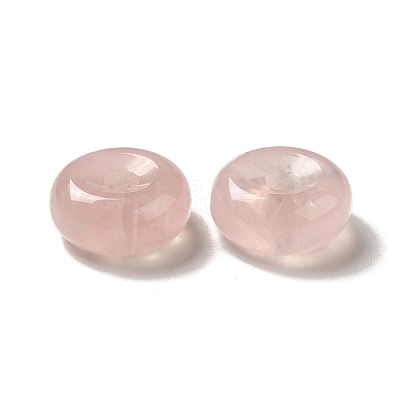 Natural Rose Quartz European Pendants G-M397-01B-1