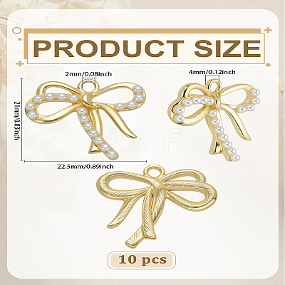 10Pcs Rack Plating Alloy Pendants FIND-LP0005-76-1