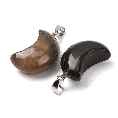 Natural Picasso Jasper/Polychrome Jasper Pendants G-F820-02H-01-1